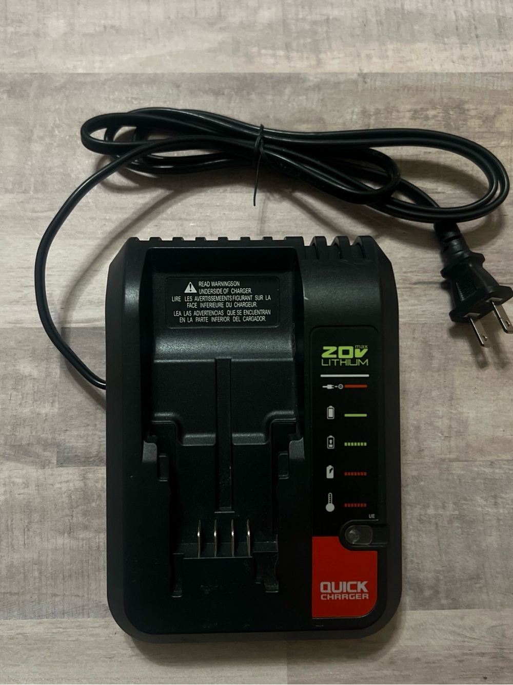 Quick Charger PCC692L Type 1 20V Max Lithium Battery Charger Tested